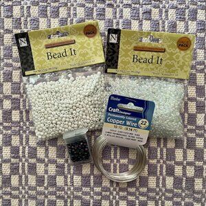 Jewelry Supplies Bundle, Beads and Wire